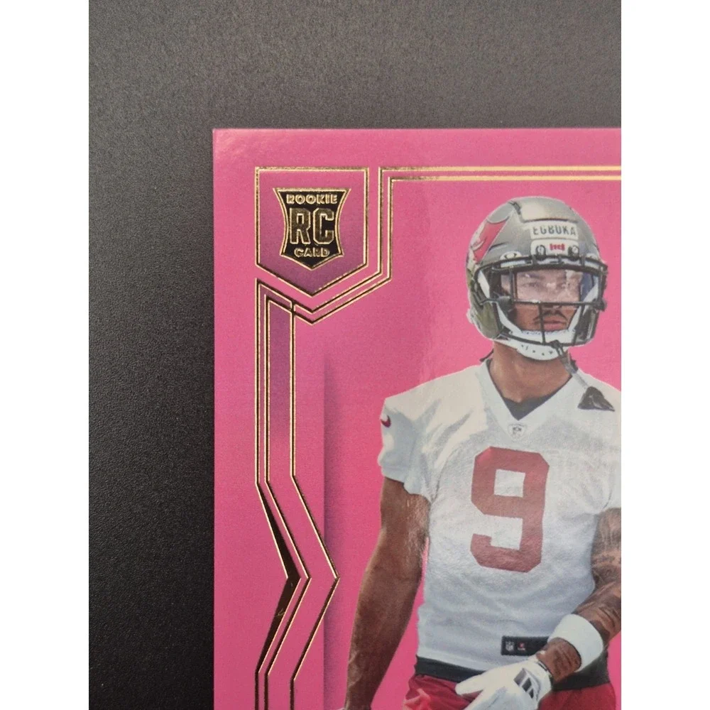 2025 Panini‎ Donruss Elite Emeka Egbuka #102 Rookies Pink Ink (RC) Buccaneers